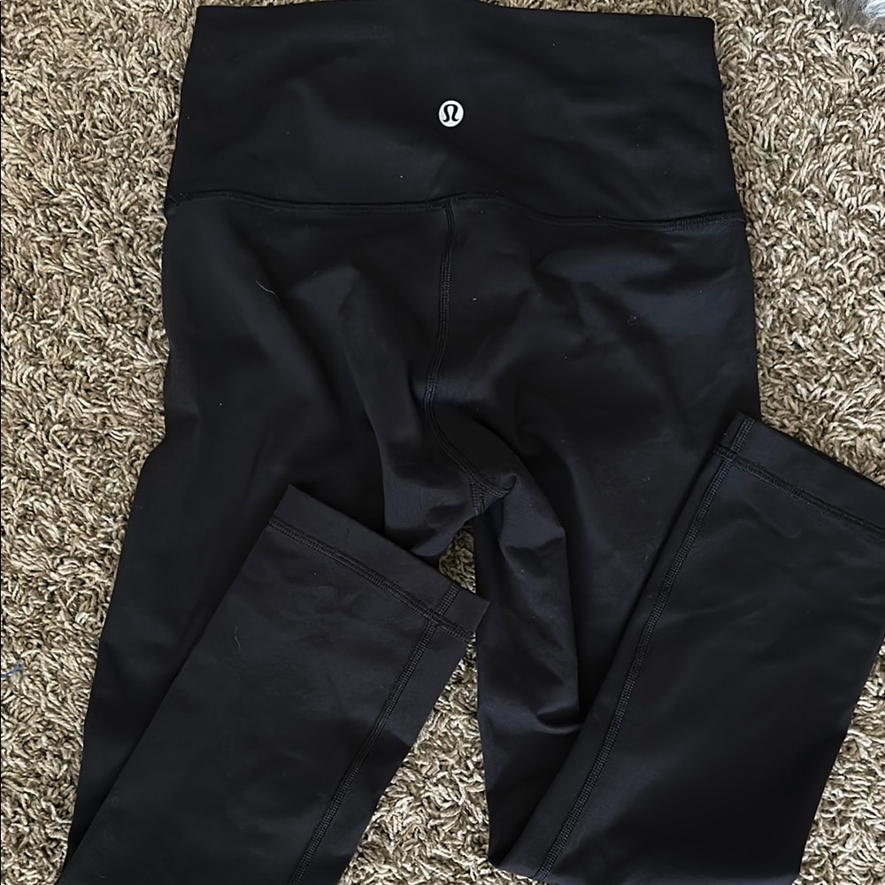 Lululemon Align Crop Black High-Waisted Leggings sz 4